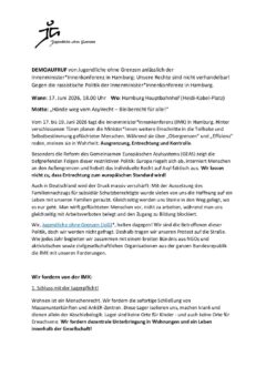 DEMOAUFRUF von Jugendliche ohne Grenzen anlässlich der Innenminister_mit Logos_neu